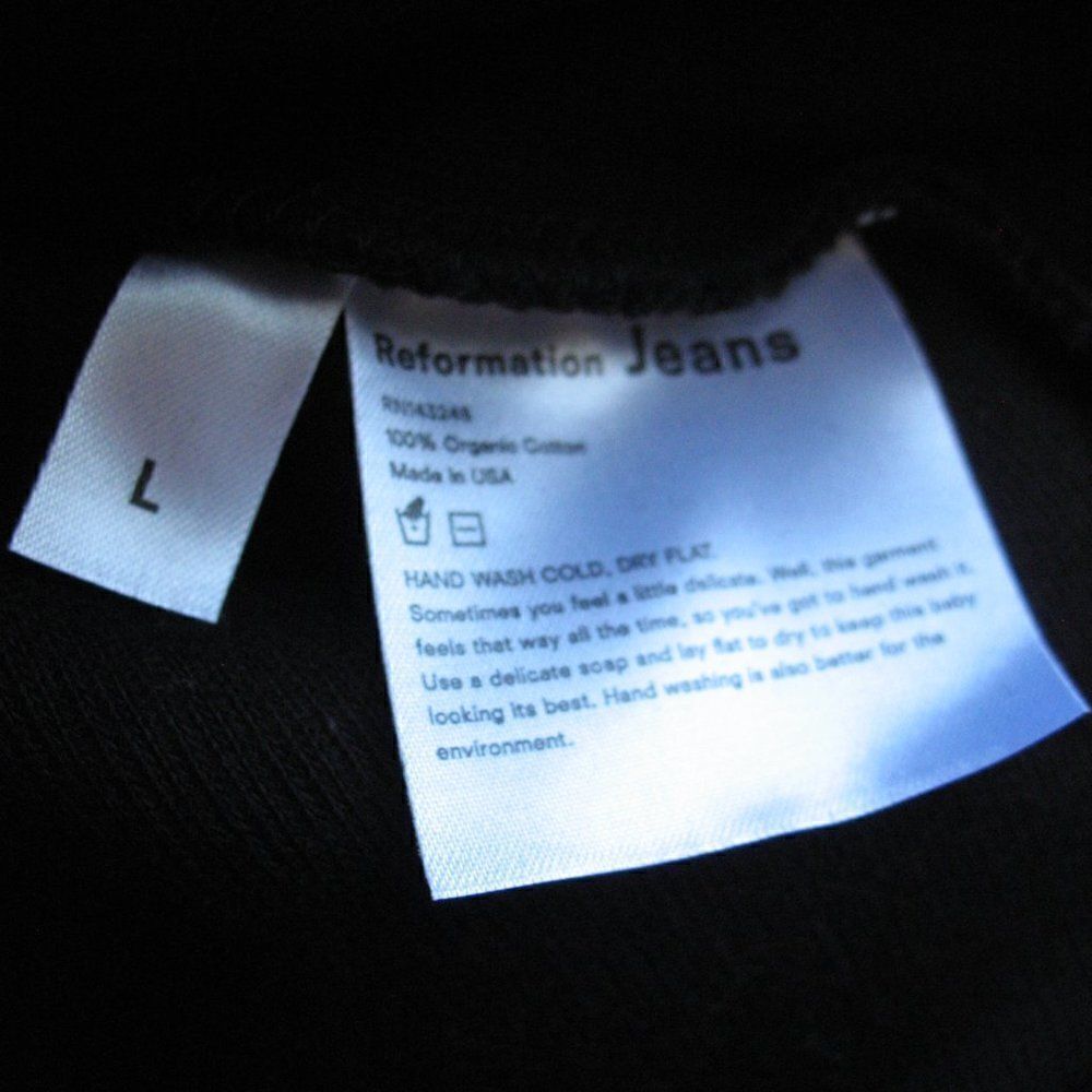 NWT Reformation Cropped Ribbed Pullover Top - Picture 8 of 10